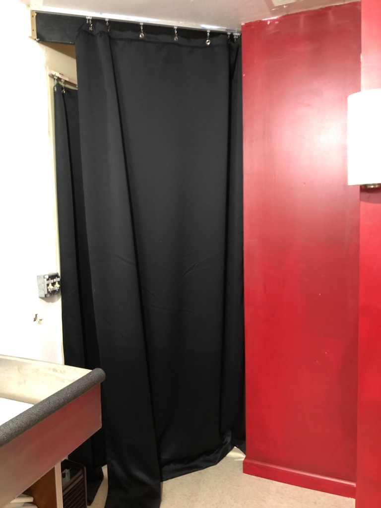Blackout Curtains Installation Example